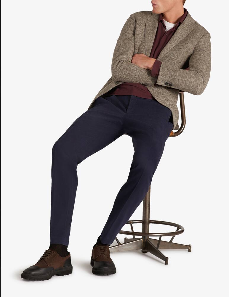 rinascente Slowear Zanone Polo manica lunga slim fit in IceCotton certificato