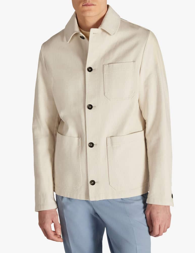 Slowear Montedoro Blusa regular fit in twill di cotone certificato - immagine 1 Slowear Montedoro Blusa regular fit in twill di cotone certificato - immagine 1