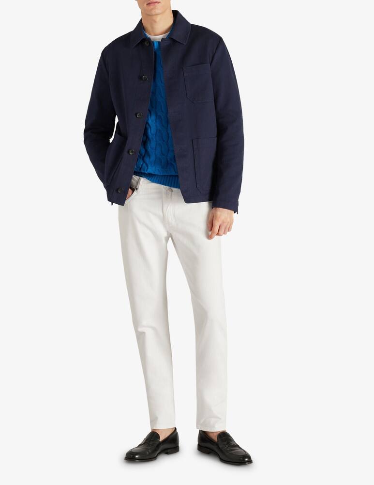 rinascente Slowear Montedoro Blusa regular fit in twill di cotone certificato