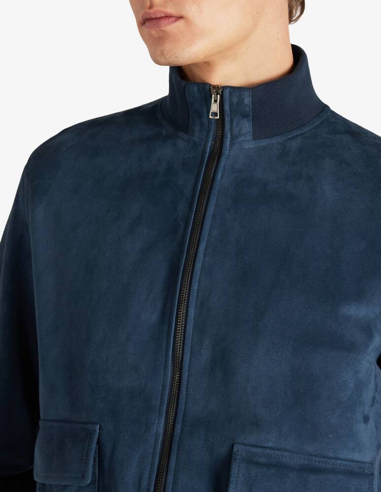 rinascente Slowear Montedoro Bomber regular fit in pelle suede