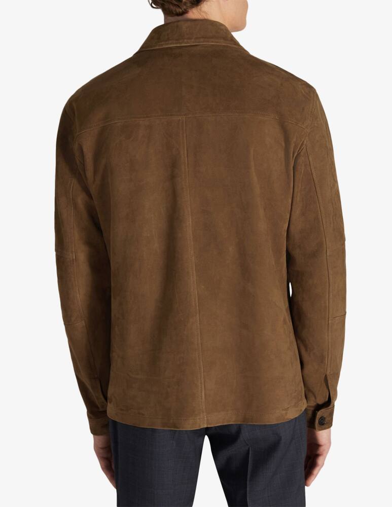 rinascente Slowear Montedoro Suede leather overshirt