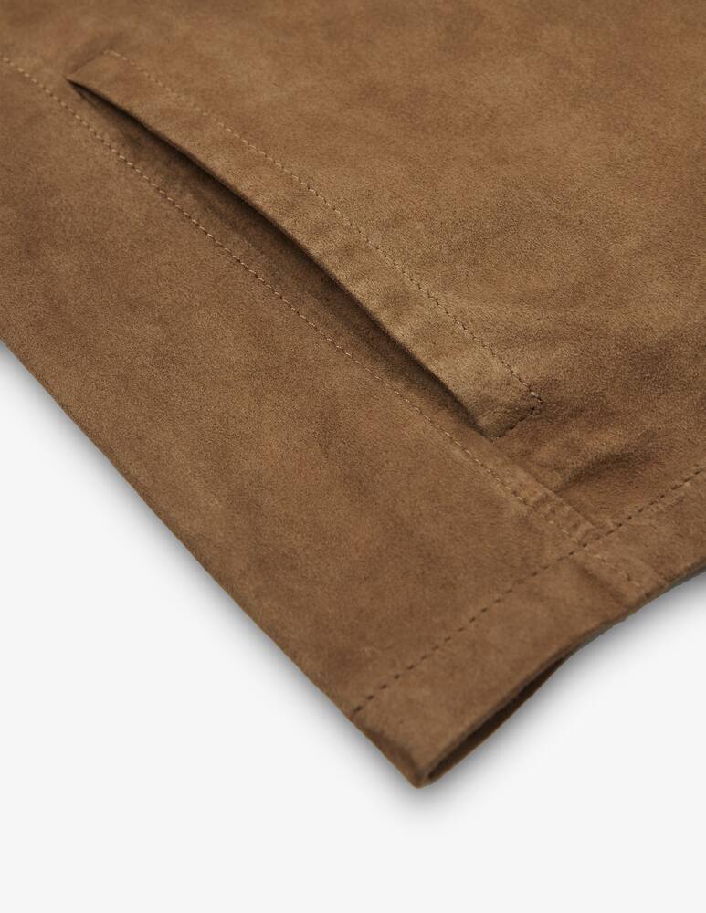 rinascente Slowear Montedoro Suede leather overshirt