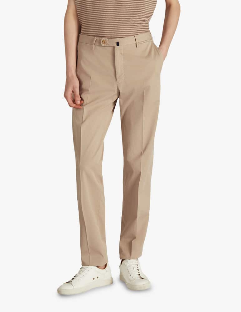 Slowear INCOTEX -  Regular fit Royal Batavia stretch cotton trousers - picture 1