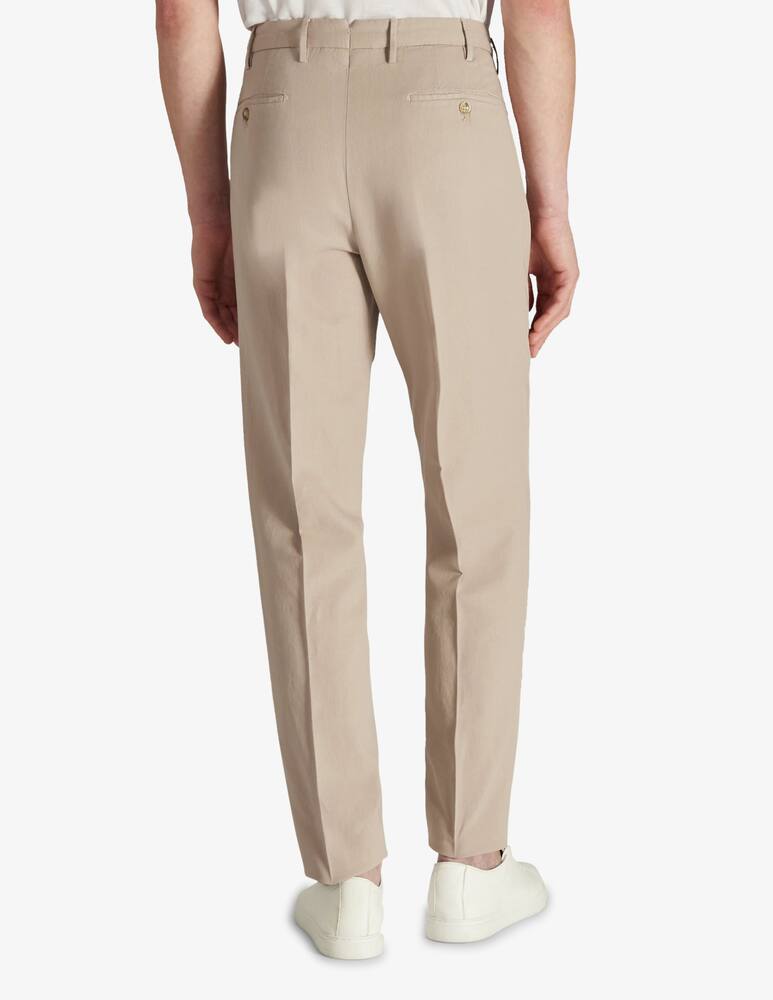 rinascente Slowear Incotex Pantalone tapered fit in cotone ice crêpe chinolino certificato