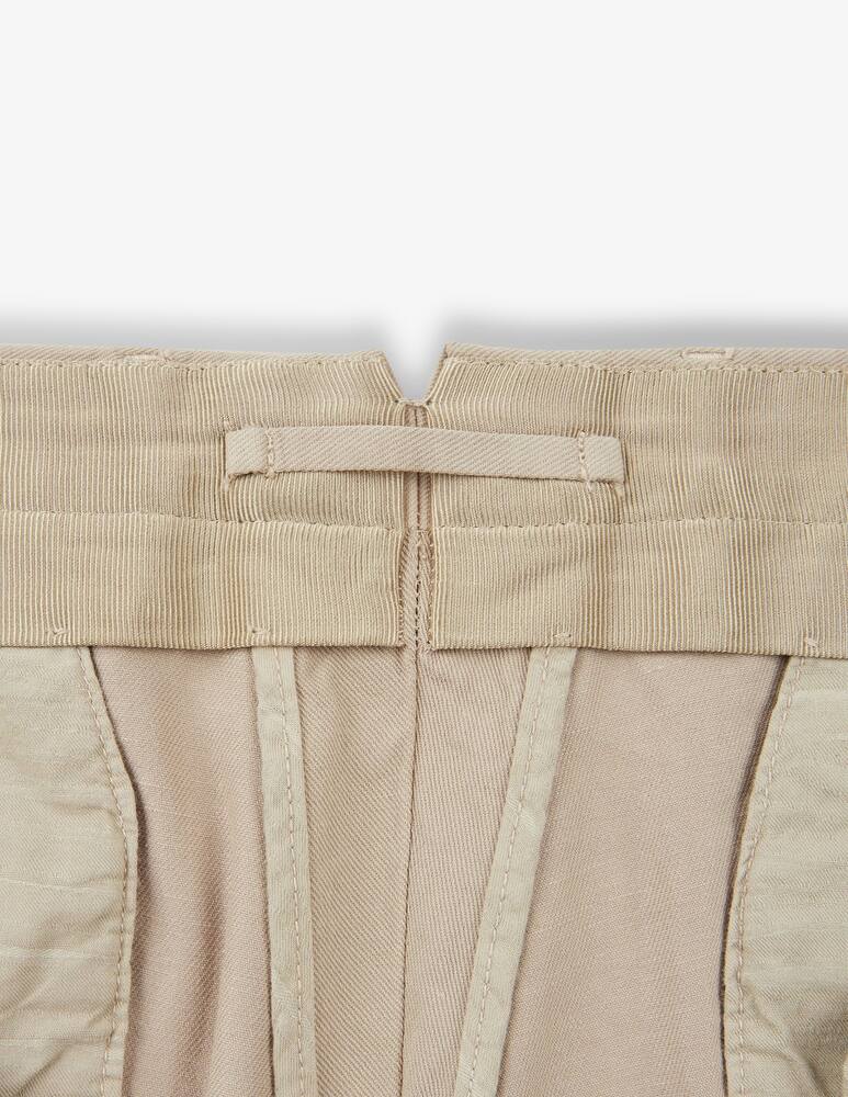 rinascente Slowear Incotex Pantalone tapered fit in cotone ice crêpe chinolino certificato