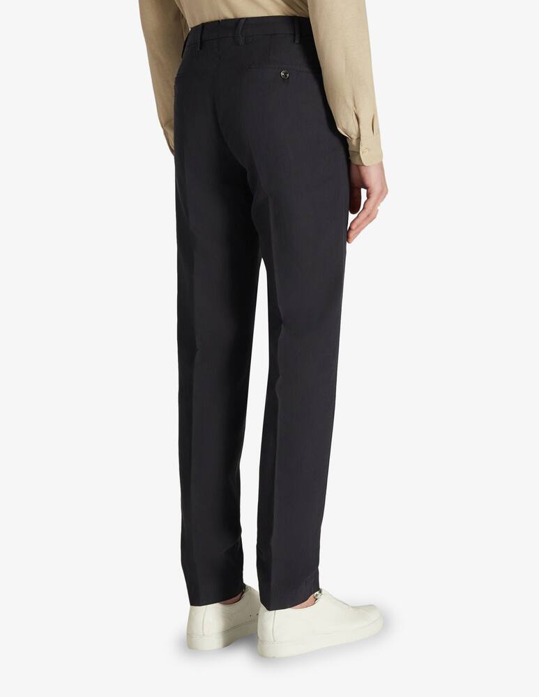 rinascente Slowear Incotex Pantalone tapered fit in cotone ice crêpe chinolino certificato
