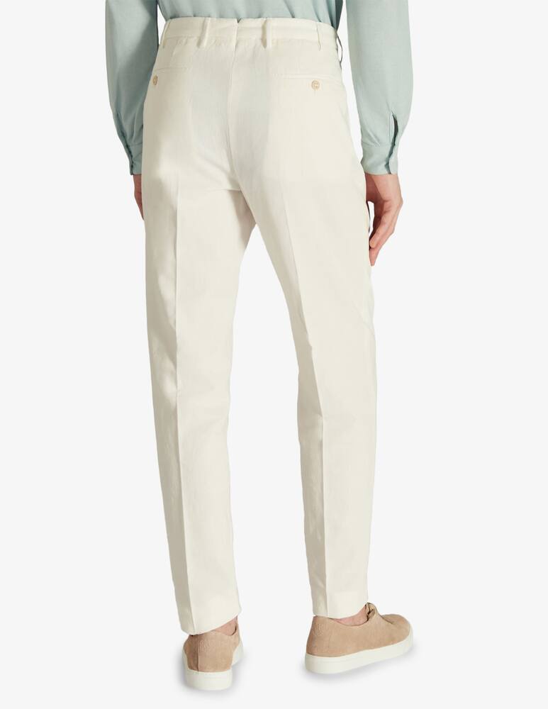 rinascente Slowear Incotex Tapered-fit trousers in certified ice crêpe Chinolino cotton 