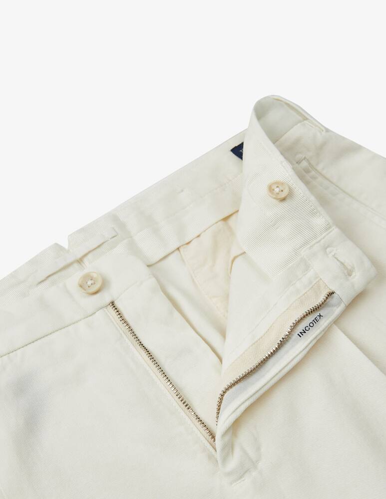 rinascente Slowear Incotex Tapered-fit trousers in certified ice crêpe Chinolino cotton 