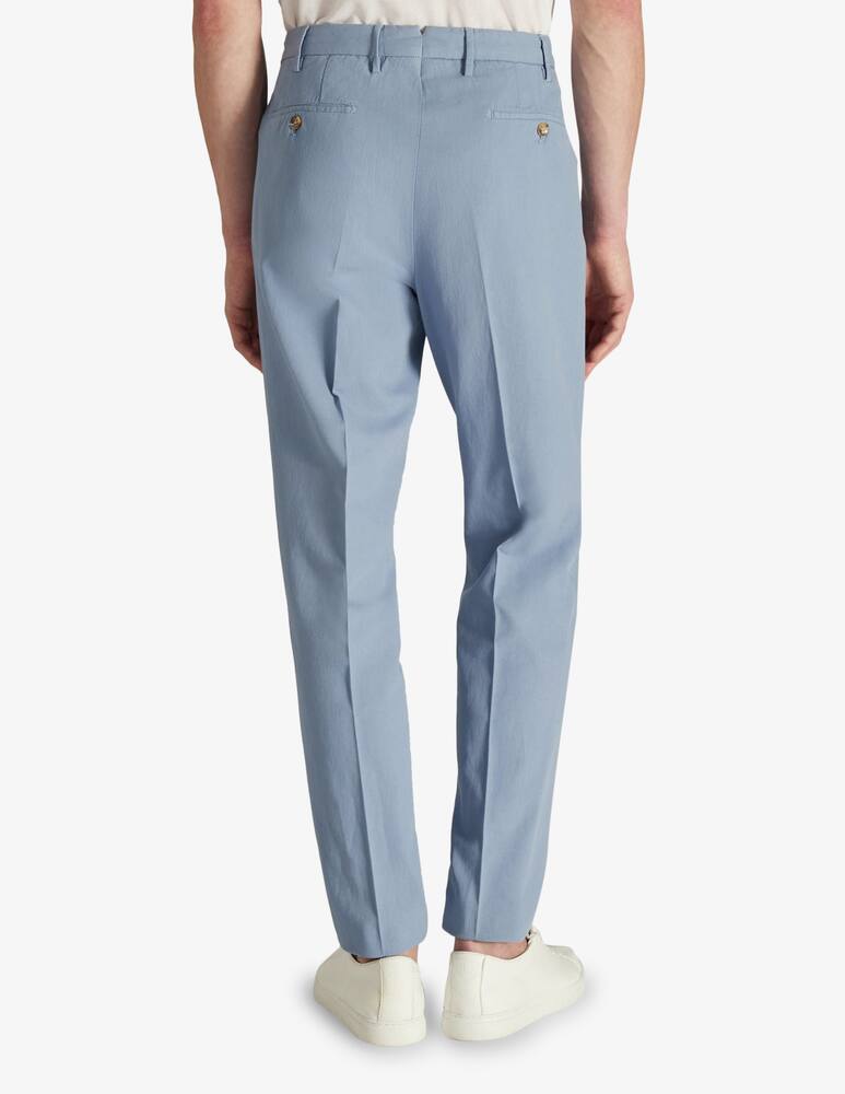 rinascente Slowear Incotex Pantalone tapered fit in cotone ice crêpe chinolino certificato