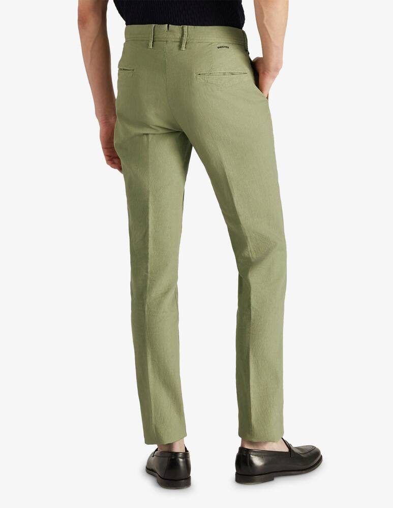 rinascente Slowear Incotex Slim-fit trousers in certified cotton and linen 