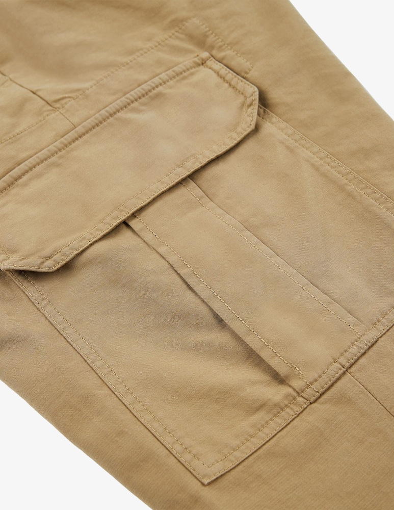 Slowear INCOTEX - Pantalone cargo tapered fit in summer satin certificato - immagine 4 Slowear INCOTEX - Pantalone cargo tapered fit in summer satin certificato - immagine 4