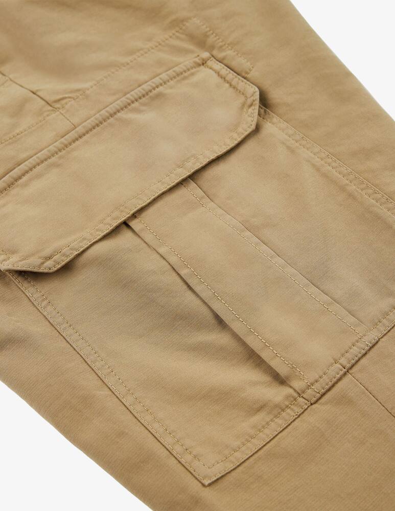 rinascente Slowear Incotex Pantalone cargo tapered fit in summer satin certificato