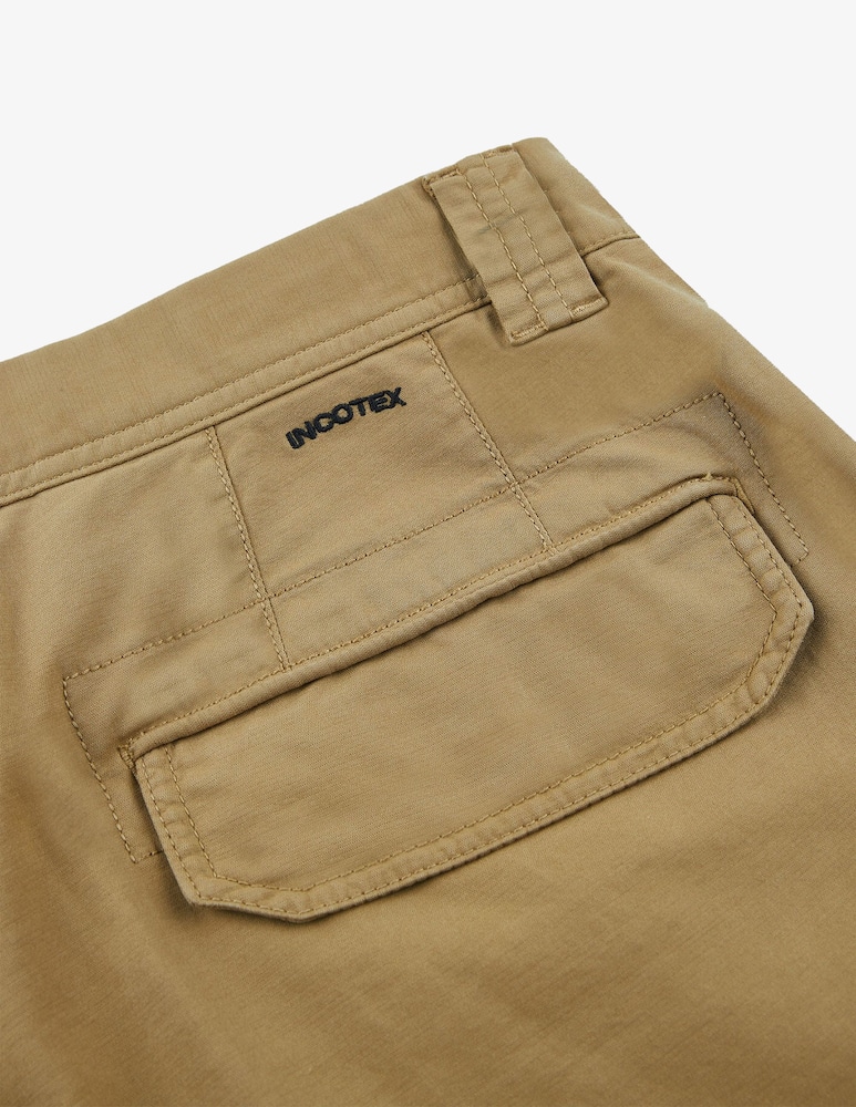 Slowear INCOTEX - Pantalone cargo tapered fit in summer satin certificato - immagine 5 Slowear INCOTEX - Pantalone cargo tapered fit in summer satin certificato - immagine 5