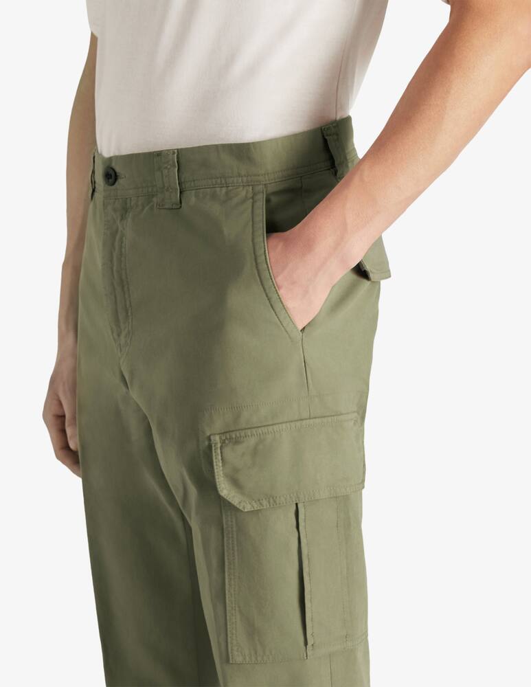 rinascente Slowear Incotex Pantalone cargo tapered fit in summer satin certificato
