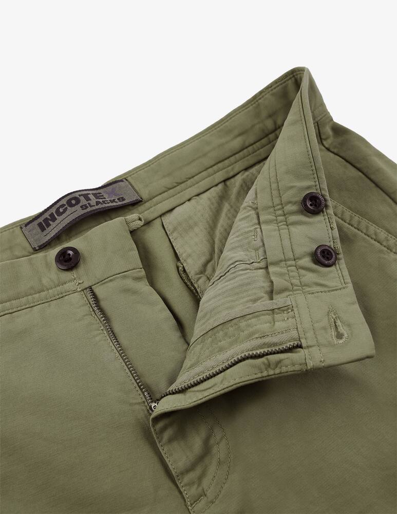 rinascente Slowear Incotex Pantalone cargo tapered fit in summer satin certificato
