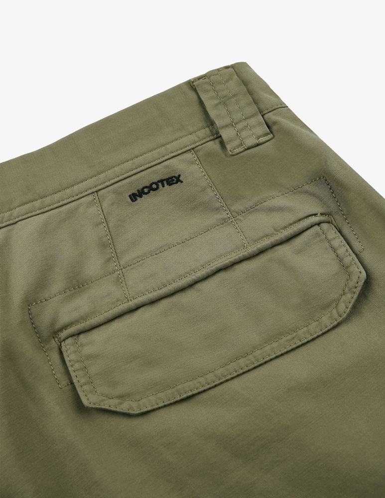 Slowear INCOTEX - Pantalone cargo tapered fit in summer satin certificato - immagine 9 Slowear INCOTEX - Pantalone cargo tapered fit in summer satin certificato - immagine 9