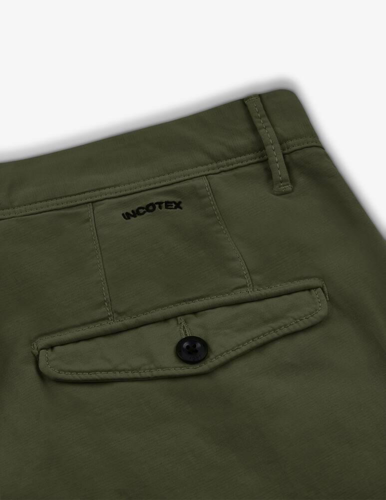 rinascente Slowear Incotex Pantalone tapered fit in summer satin certificato