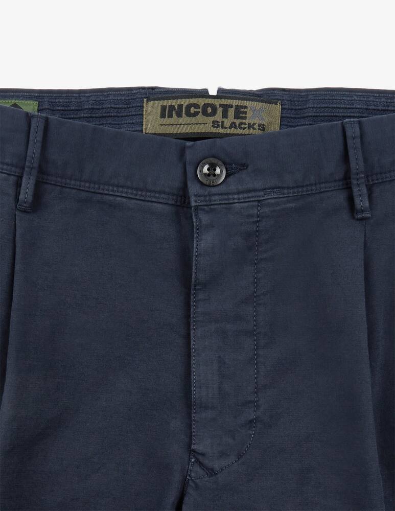 rinascente Slowear Incotex Pantalone tapered fit in summer satin certificato
