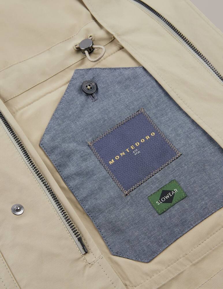 rinascente Slowear Montedoro Franchigia regular fit in cotone e tessuto tecnico idrorepellente