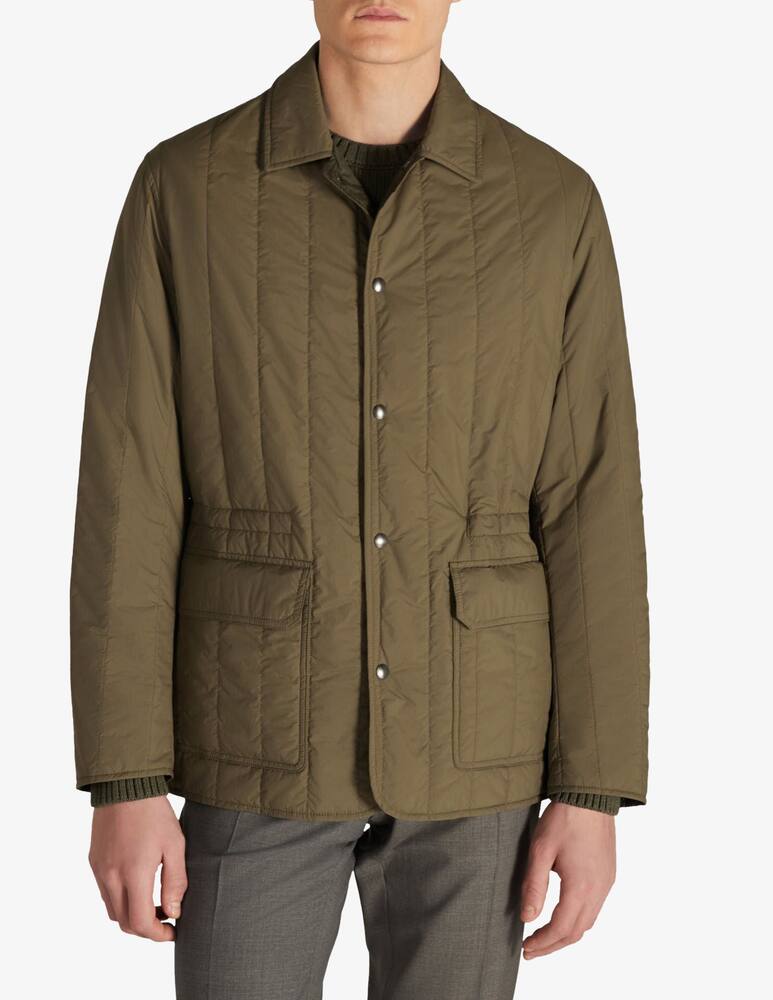 Slowear Montedoro Regular-fit padded shirt in water-repellent technical fabric - picture 1 Slowear Montedoro Regular-fit padded shirt in water-repellent technical fabric - picture 1