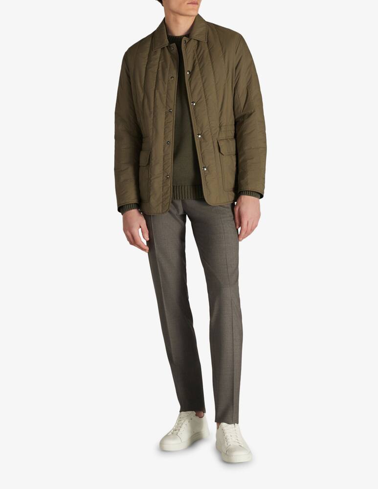Slowear Montedoro Regular-fit padded shirt in water-repellent technical fabric - picture 4 Slowear Montedoro Regular-fit padded shirt in water-repellent technical fabric - picture 4