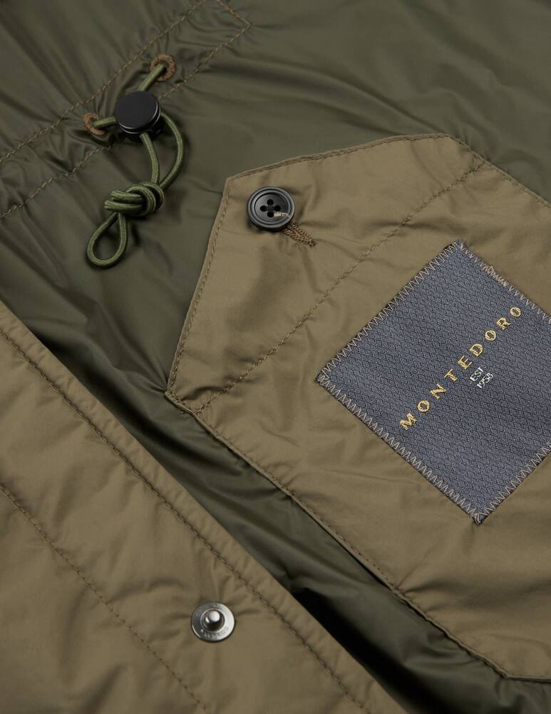 Slowear Montedoro Regular-fit padded shirt in water-repellent technical fabric - picture 8 Slowear Montedoro Regular-fit padded shirt in water-repellent technical fabric - picture 8