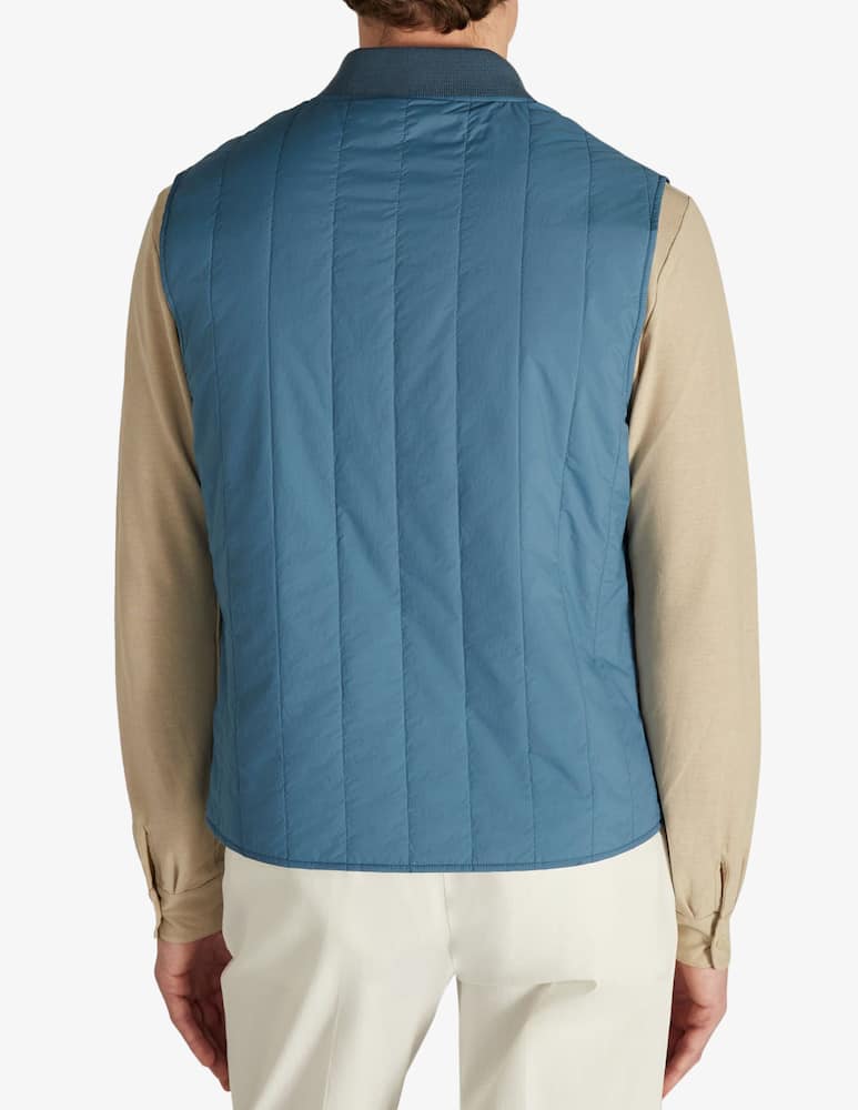 rinascente Slowear Montedoro Gilet imbottito regular fit in tessuto tecnico idrorepellente