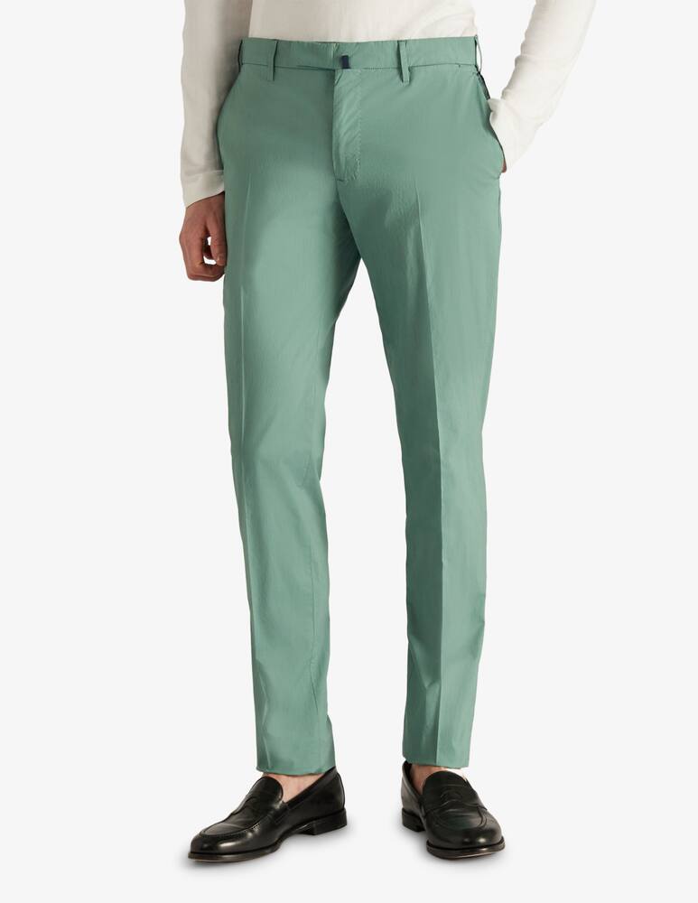 rinascente Slowear Incotex Slim-fit certified summer poplin trousers
