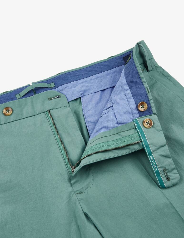 rinascente Slowear Incotex Slim-fit certified summer poplin trousers