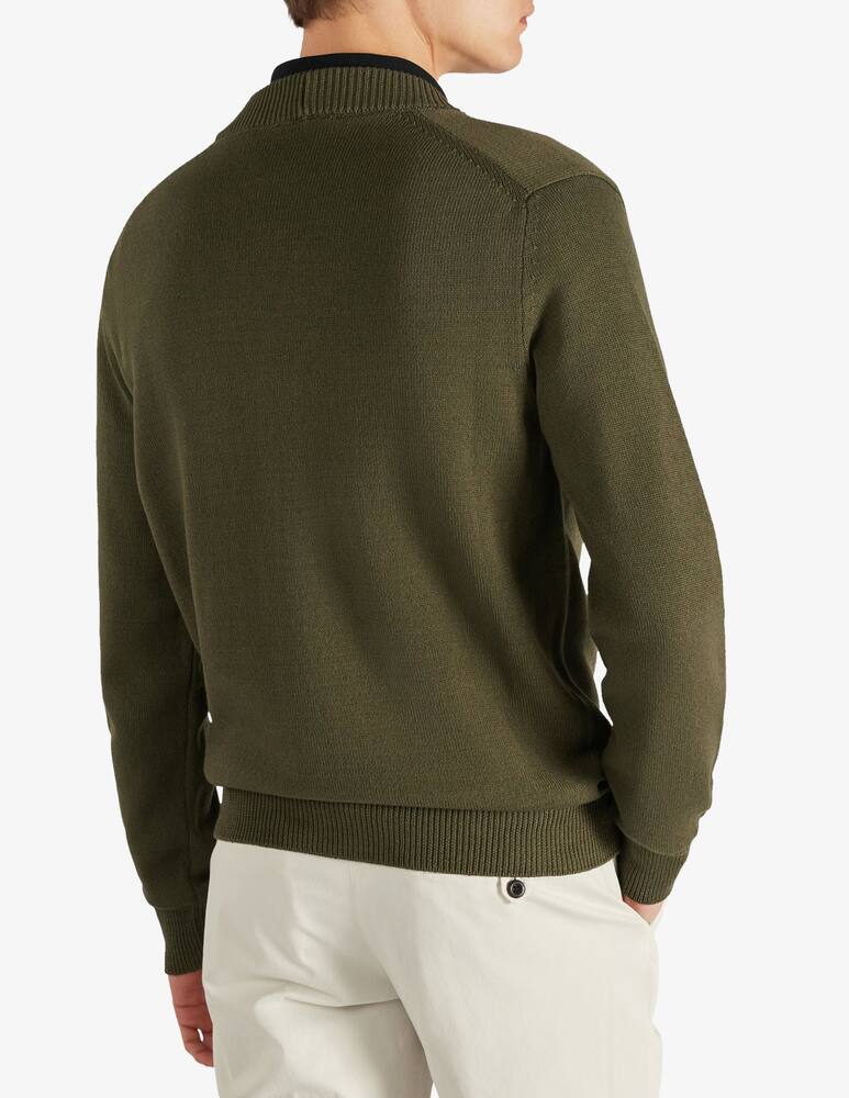 Slowear ZANONE - Slim-fit cardigan in certified crêpe cotton - picture 2 Slowear ZANONE - Slim-fit cardigan in certified crêpe cotton - picture 2