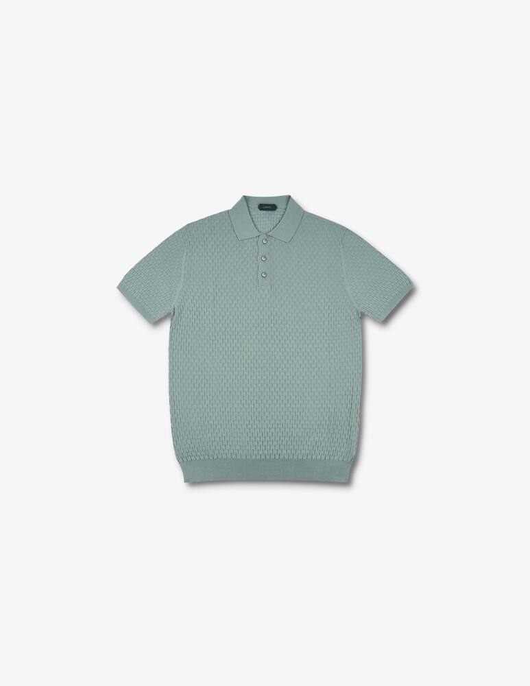 rinascente Slowear Zanone Slim-fit polo shirt in certified cotton crêpe