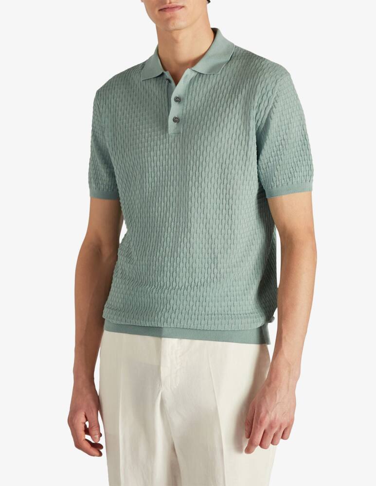 rinascente Slowear Zanone Slim-fit polo shirt in certified cotton crêpe