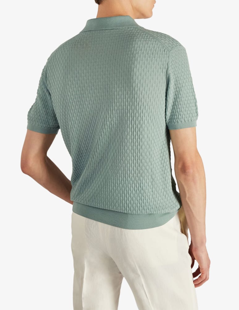 rinascente Slowear Zanone Slim-fit polo shirt in certified cotton crêpe