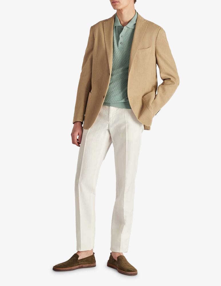 rinascente Slowear Zanone Slim-fit polo shirt in certified cotton crêpe