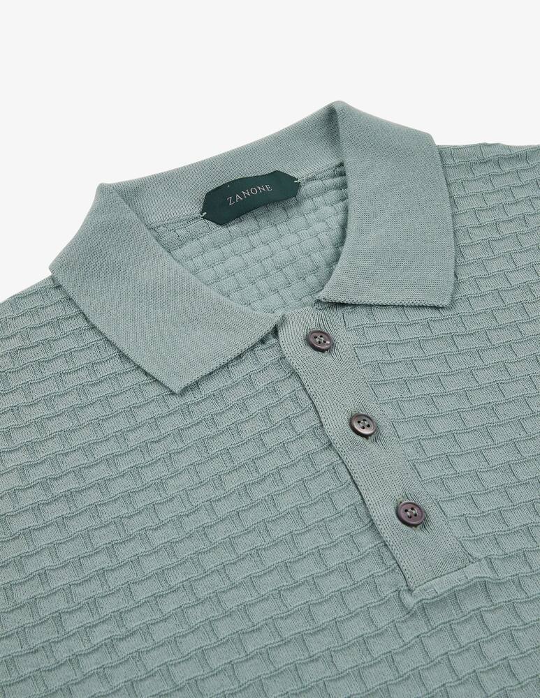 rinascente Slowear Zanone Slim-fit polo shirt in certified cotton crêpe