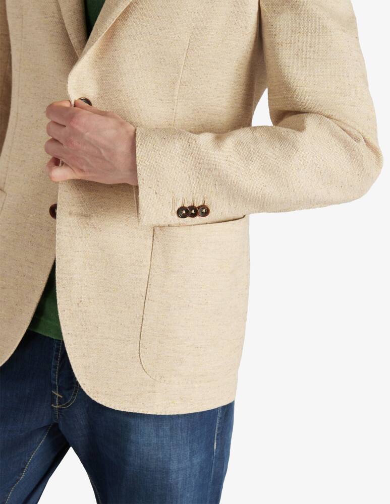 Slowear Montedoro Giacca regular fit in cotone e lino - immagine 3 Slowear Montedoro Giacca regular fit in cotone e lino - immagine 3