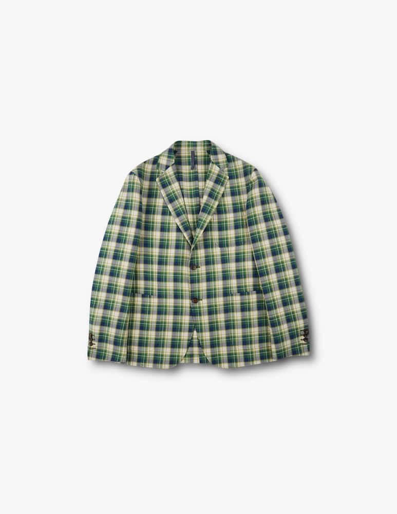 rinascente Slowear Montedoro Giacca slim fit in cotone organico con fantasia Madras