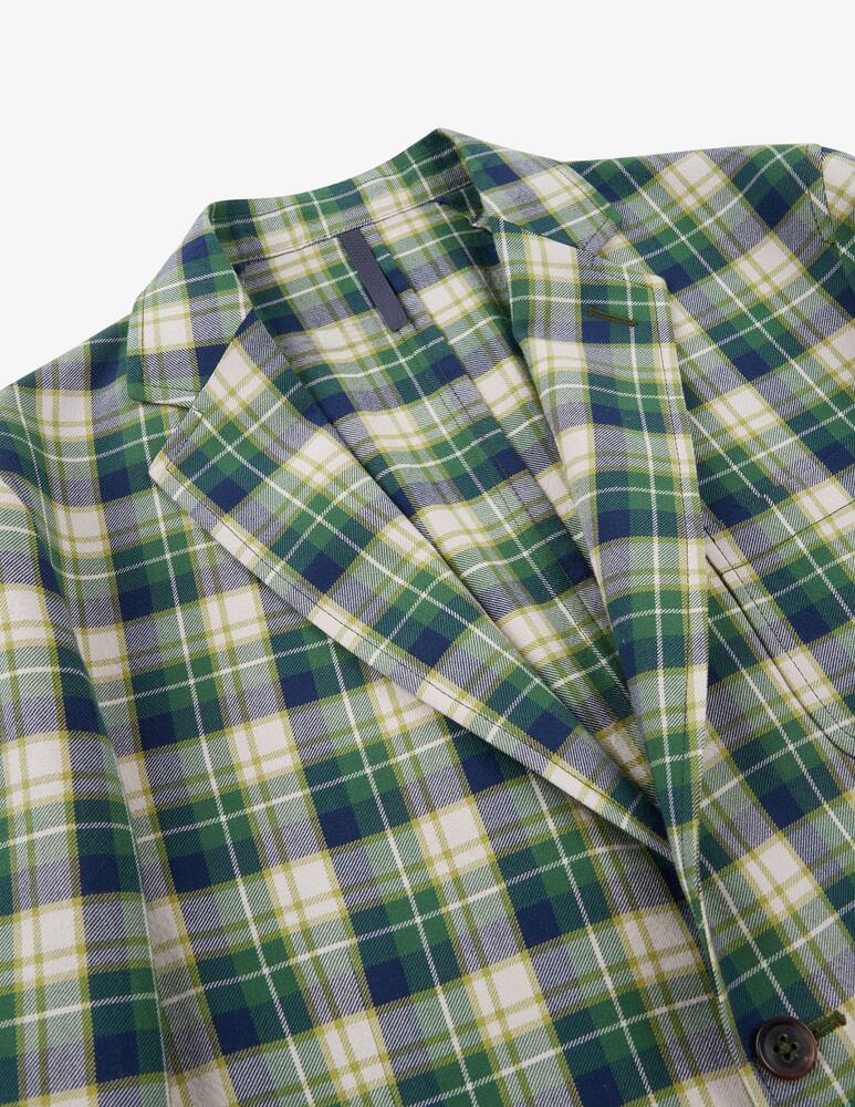 rinascente Slowear Montedoro Giacca slim fit in cotone organico con fantasia Madras