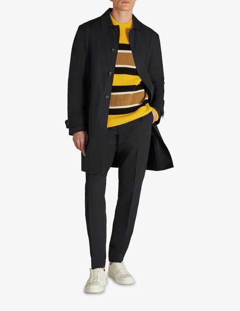 rinascente Slowear Zanone Girocollo slim fit in cotone certificato a righe