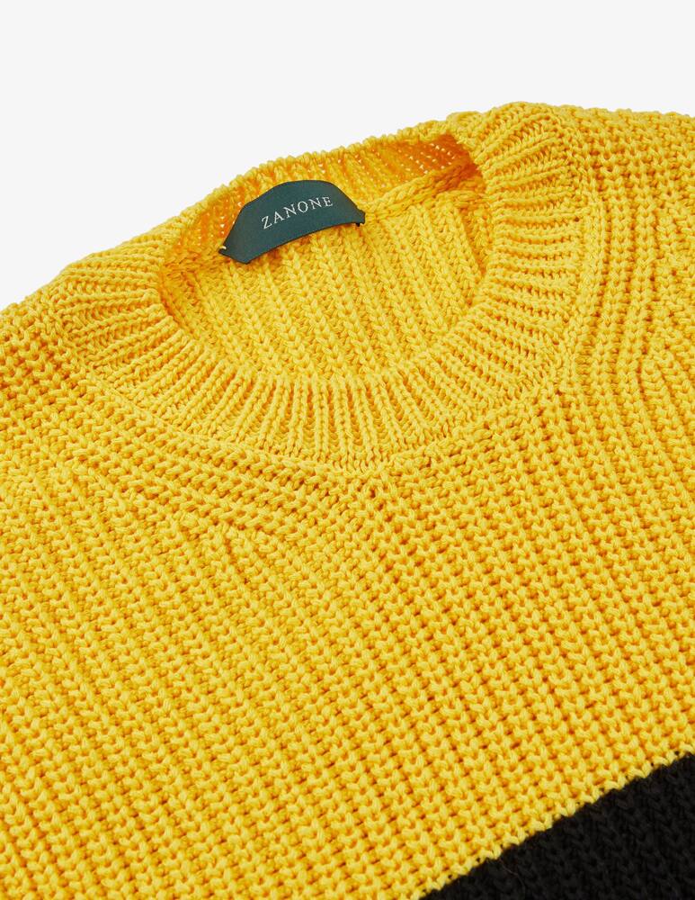 rinascente Slowear Zanone Girocollo slim fit in cotone certificato a righe