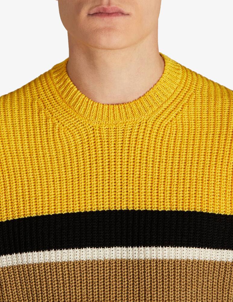 rinascente Slowear Zanone Girocollo slim fit in cotone certificato a righe