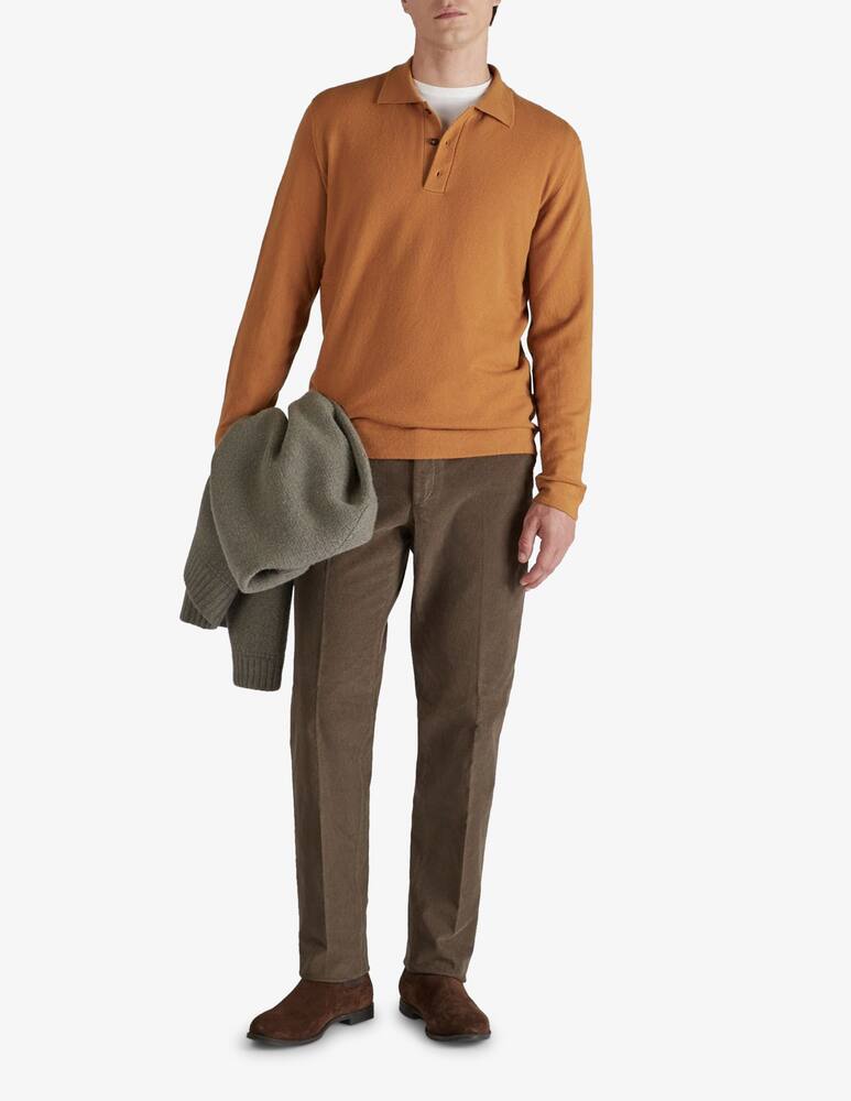 rinascente Slowear Polo slim fit in lana e cashmere Zanone