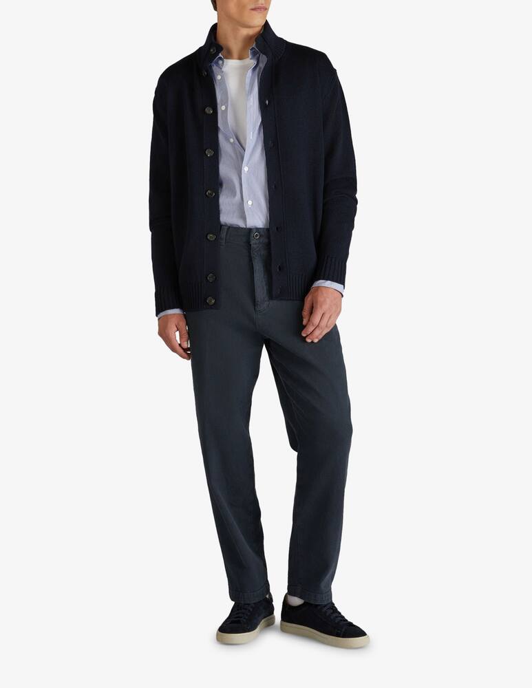 rinascente Slowear Cardigan bomber slim fit in lana merino Zanone