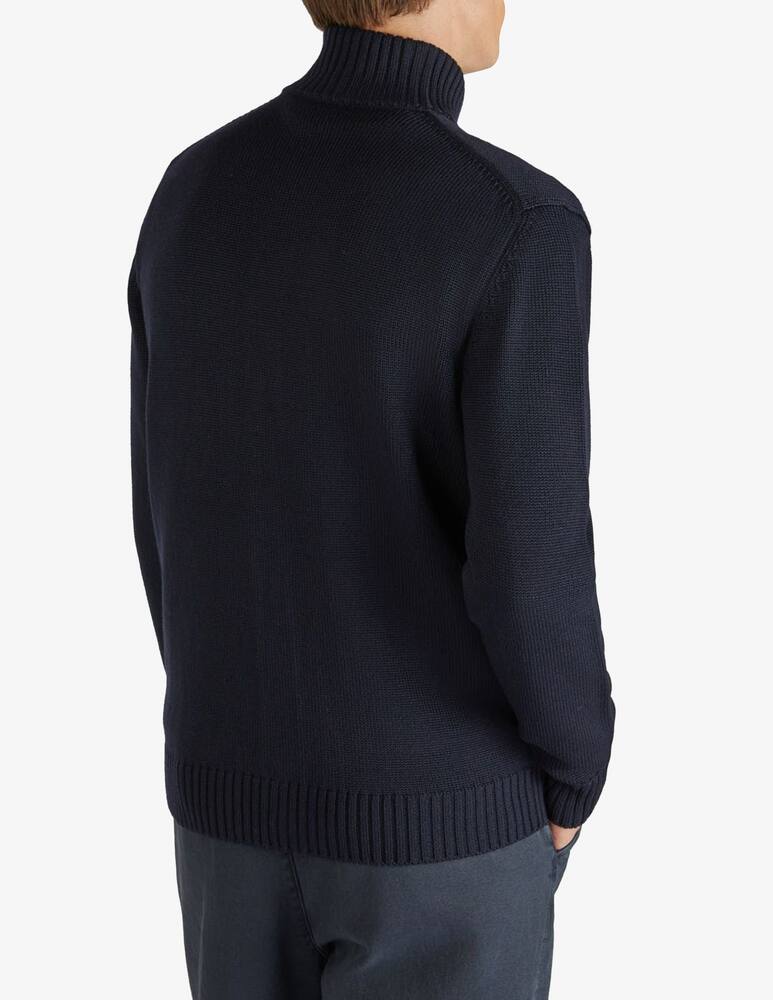 rinascente Slowear Cardigan bomber slim fit in lana merino Zanone