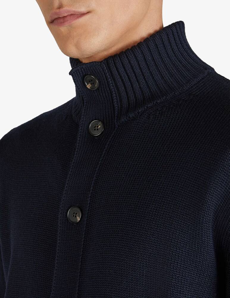 rinascente Slowear Cardigan bomber slim fit in lana merino Zanone