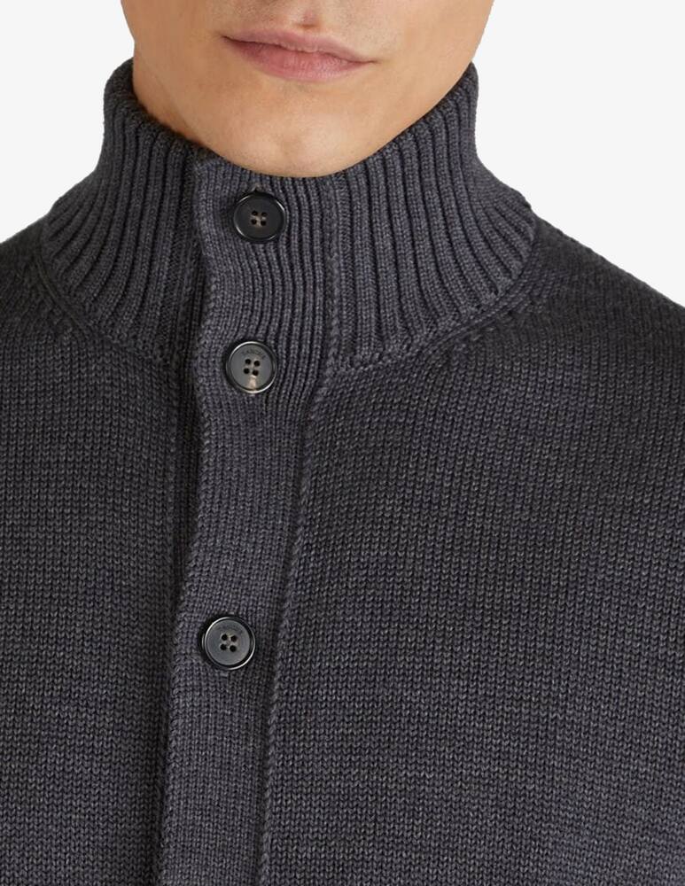 rinascente Slowear Cardigan bomber slim fit in lana merino Zanone