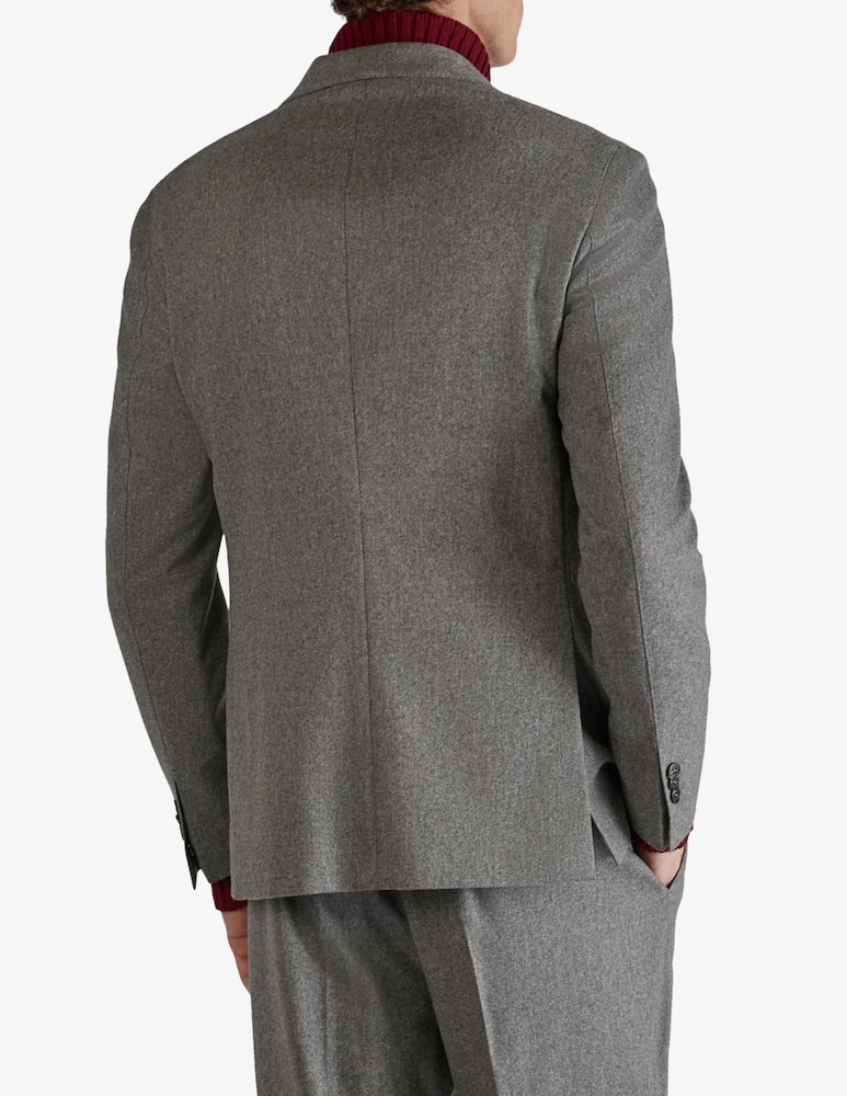 rinascente Slowear Incotex Slim fit wool and cashmere flannel jacket