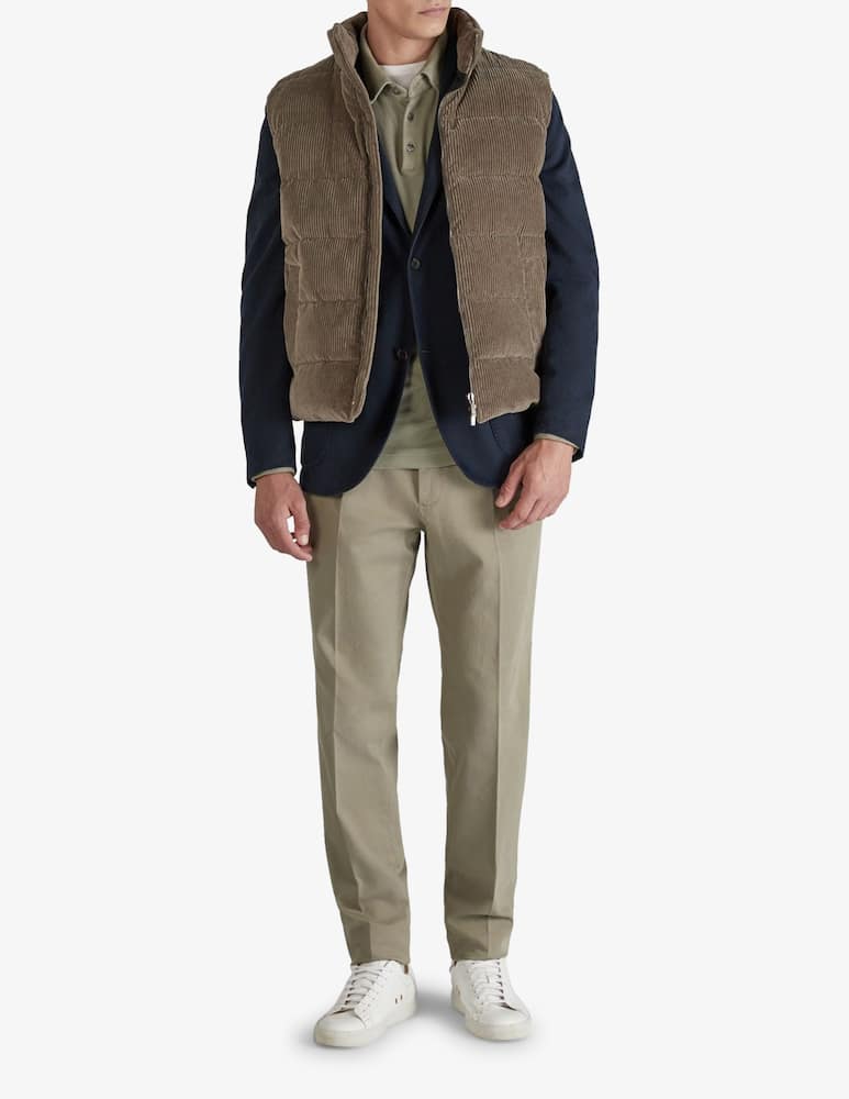 rinascente Slowear Pantaloni in cotone dalla vestibilità affusolata Incotex