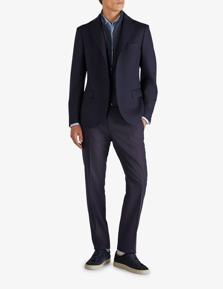 Slowear INCOTEX - Slim-fit wool and cashmere flannel trousers - picture 2
