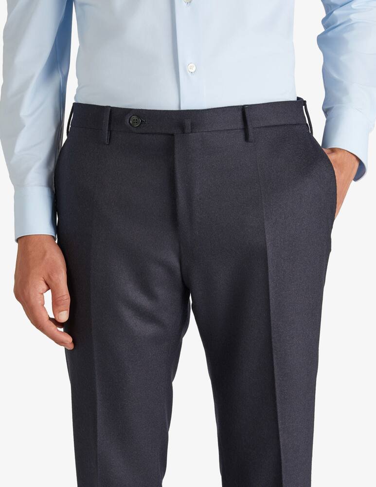 Slowear INCOTEX - Slim-fit wool and cashmere flannel trousers - picture 4